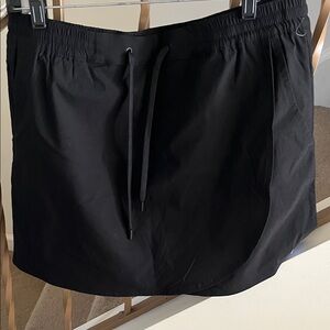 NWOT Black Drawstring Skort